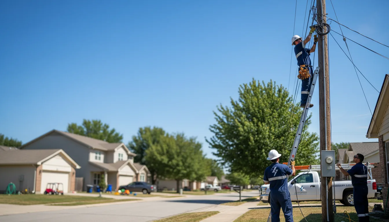 Residential electrician providing installation services in Durant, OK